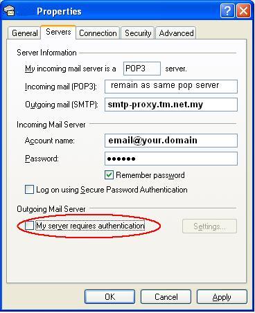 Email Setting Guide For TMNET/STREAMYX ISP Users - Knowledgebase ...